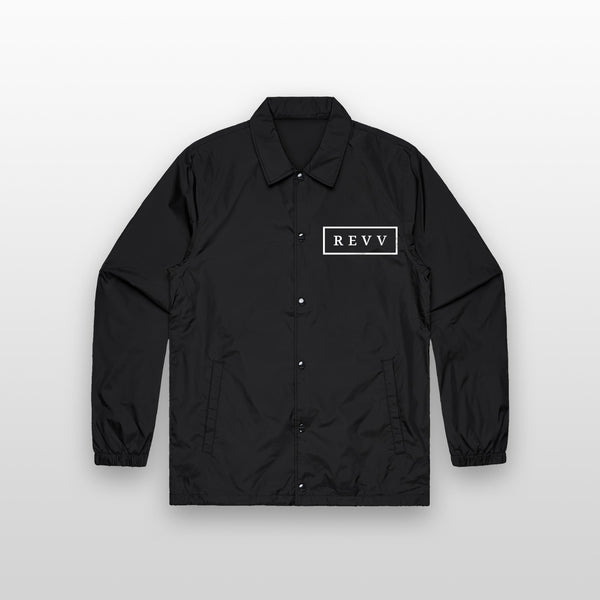 Revv Amps jacket with classic Revv logo
