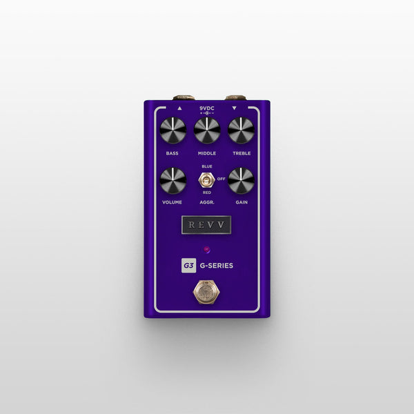 Revv Amps G3 Distortion Pedal in purple.